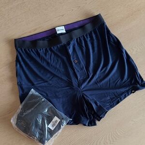 ME UNDIES UltraModal Core Boxers 1 Navy & 1 Black medium NEW!